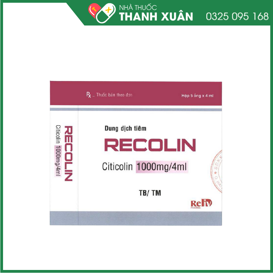 Recolin 500mg - Điều trị cho những bệnh nhân bị rối loạn nhận thức